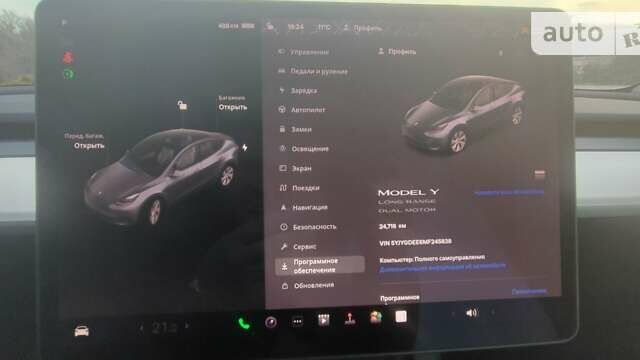 Серый Тесла Model Y, объемом двигателя 0 л и пробегом 61 тыс. км за 22900 $, фото 16 на Automoto.ua