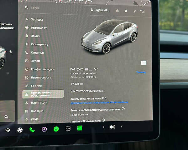 Сірий Тесла Model Y, об'ємом двигуна 0 л та пробігом 57 тис. км за 25700 $, фото 17 на Automoto.ua