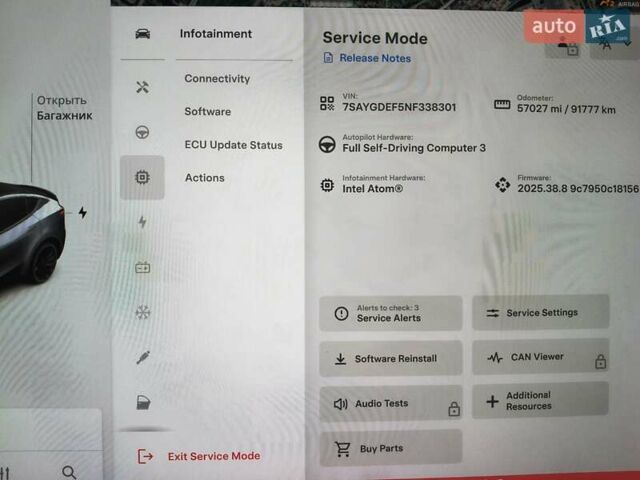 Сірий Тесла Model Y, об'ємом двигуна 0 л та пробігом 91 тис. км за 23400 $, фото 88 на Automoto.ua
