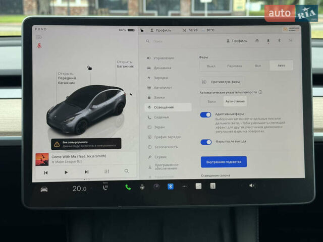 Серый Тесла Model Y, объемом двигателя 0 л и пробегом 27 тыс. км за 27500 $, фото 28 на Automoto.ua