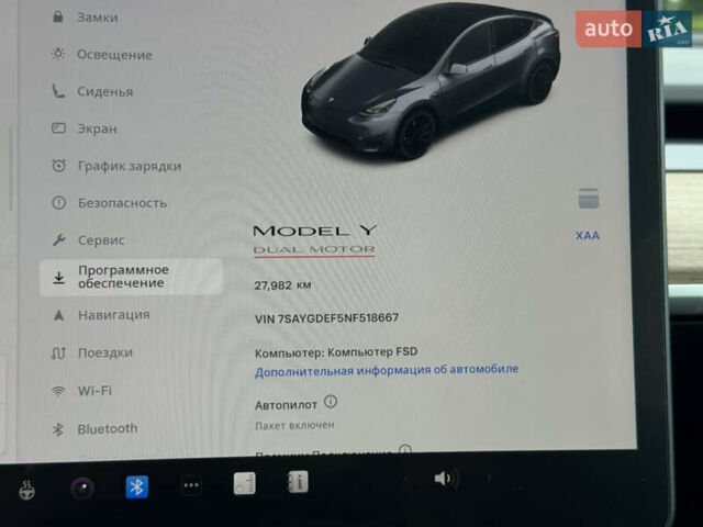 Серый Тесла Model Y, объемом двигателя 0 л и пробегом 27 тыс. км за 27500 $, фото 30 на Automoto.ua