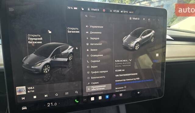 Сірий Тесла Model Y, об'ємом двигуна 0 л та пробігом 67 тис. км за 26000 $, фото 15 на Automoto.ua