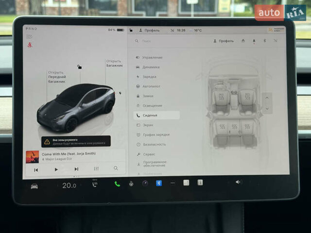 Серый Тесла Model Y, объемом двигателя 0 л и пробегом 27 тыс. км за 27500 $, фото 29 на Automoto.ua