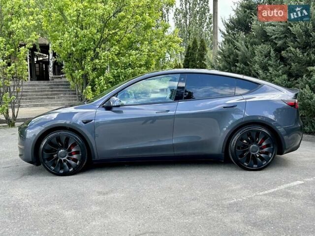 Серый Тесла Model Y, объемом двигателя 0 л и пробегом 56 тыс. км за 28500 $, фото 16 на Automoto.ua