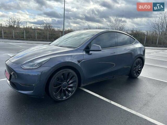 Серый Тесла Model Y, объемом двигателя 0 л и пробегом 47 тыс. км за 26900 $, фото 4 на Automoto.ua