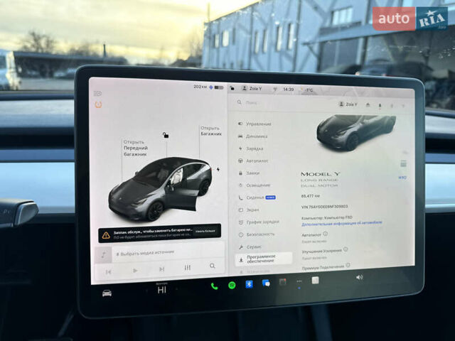 Серый Тесла Model Y, объемом двигателя 0 л и пробегом 65 тыс. км за 19300 $, фото 21 на Automoto.ua