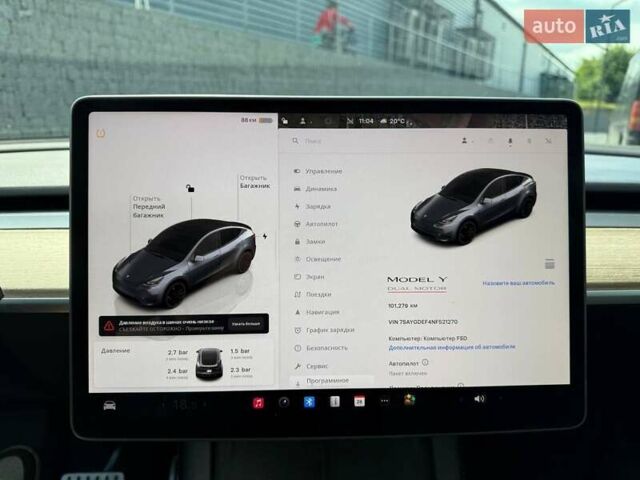 Серый Тесла Model Y, объемом двигателя 0 л и пробегом 93 тыс. км за 23400 $, фото 14 на Automoto.ua