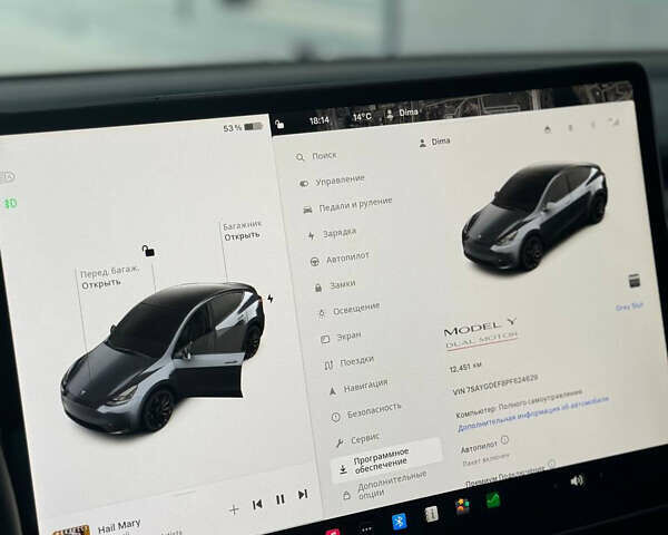Сірий Тесла Model Y, об'ємом двигуна 0 л та пробігом 12 тис. км за 38000 $, фото 3 на Automoto.ua