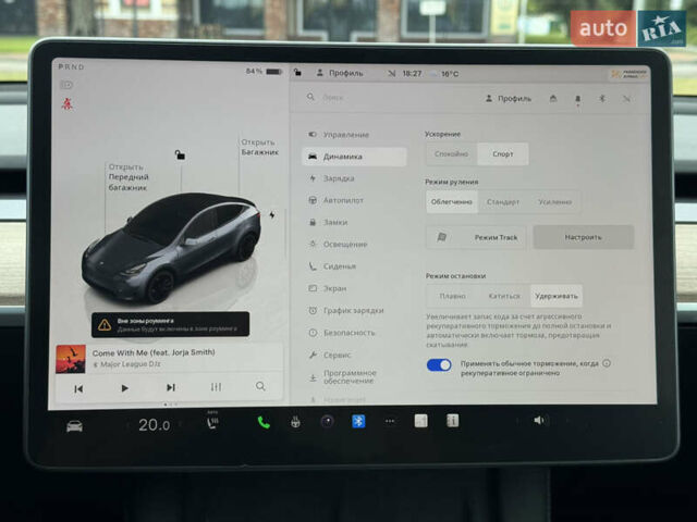 Серый Тесла Model Y, объемом двигателя 0 л и пробегом 27 тыс. км за 27500 $, фото 26 на Automoto.ua