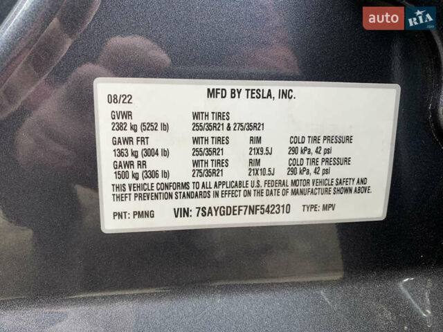 Серый Тесла Model Y, объемом двигателя 0 л и пробегом 29 тыс. км за 32700 $, фото 11 на Automoto.ua
