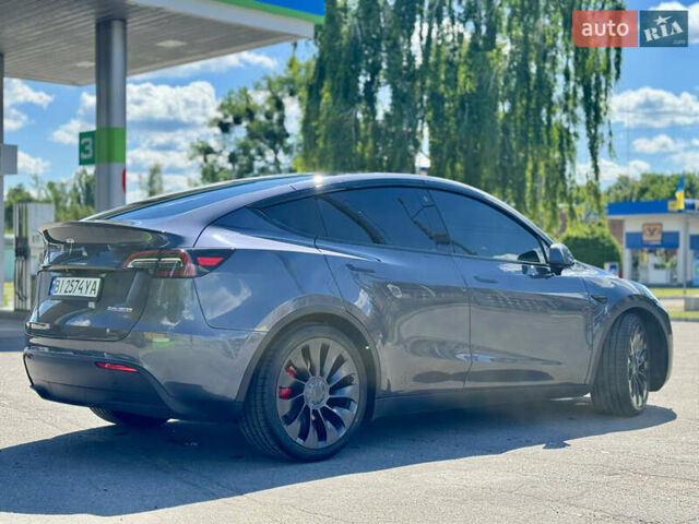 Серый Тесла Model Y, объемом двигателя 0 л и пробегом 5 тыс. км за 27950 $, фото 7 на Automoto.ua
