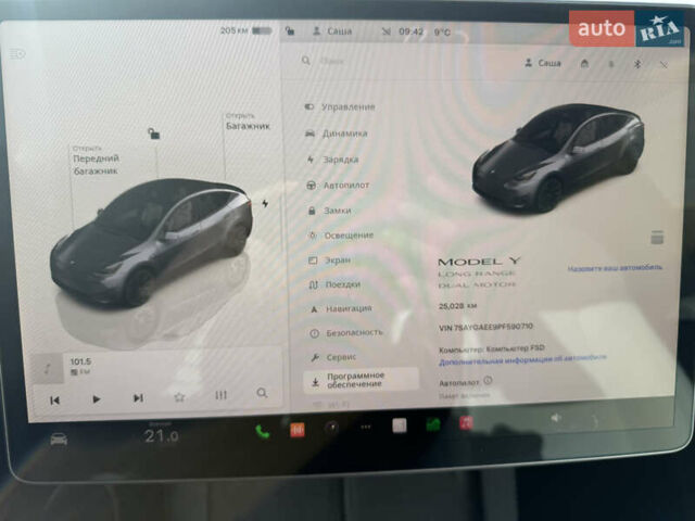 Сірий Тесла Model Y, об'ємом двигуна 0 л та пробігом 25 тис. км за 23200 $, фото 12 на Automoto.ua