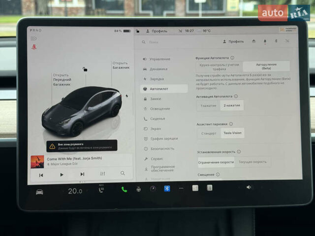 Серый Тесла Model Y, объемом двигателя 0 л и пробегом 27 тыс. км за 27500 $, фото 27 на Automoto.ua