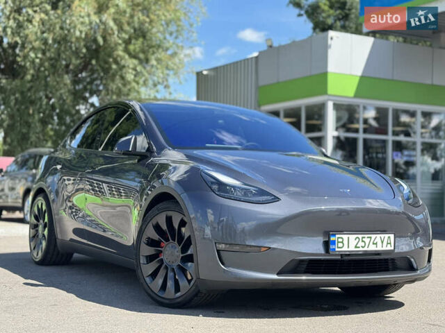 Серый Тесла Model Y, объемом двигателя 0 л и пробегом 5 тыс. км за 27950 $, фото 5 на Automoto.ua