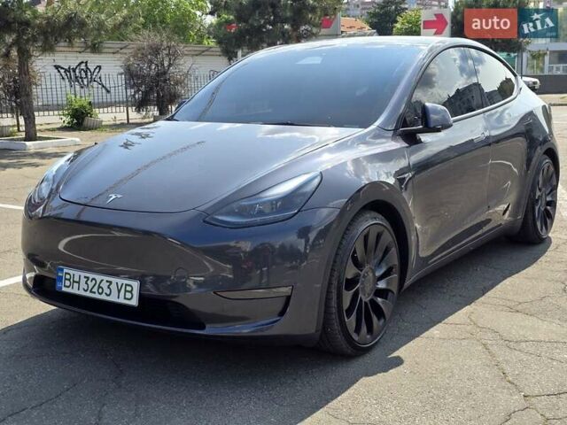 Серый Тесла Model Y, объемом двигателя 0 л и пробегом 34 тыс. км за 27500 $, фото 14 на Automoto.ua