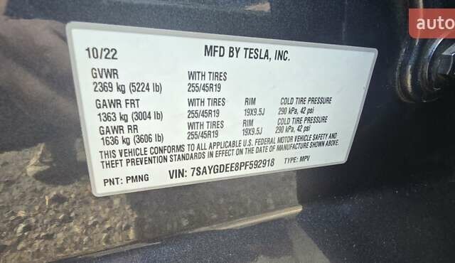 Сірий Тесла Model Y, об'ємом двигуна 0 л та пробігом 67 тис. км за 26000 $, фото 17 на Automoto.ua