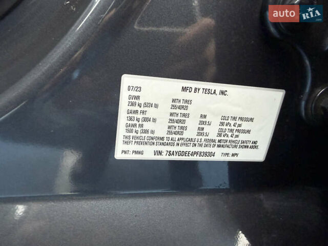 Сірий Тесла Model Y, об'ємом двигуна 0 л та пробігом 73 тис. км за 30000 $, фото 25 на Automoto.ua