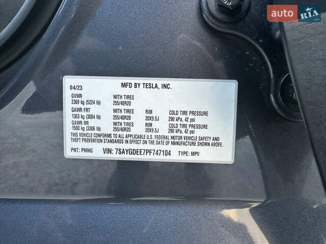Серый Тесла Model Y, объемом двигателя 0 л и пробегом 55 тыс. км за 30800 $, фото 10 на Automoto.ua