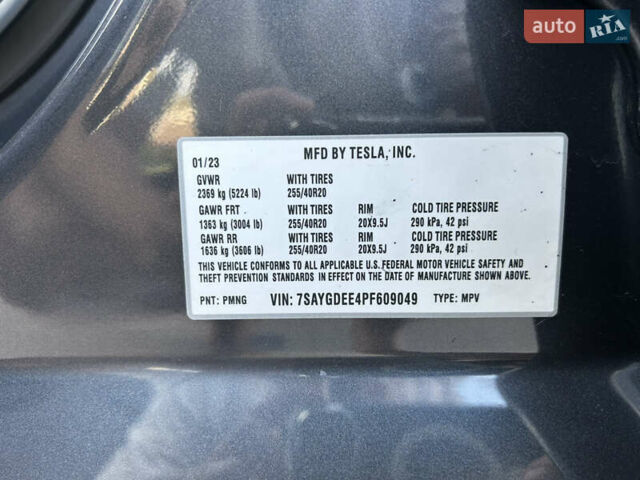 Серый Тесла Model Y, объемом двигателя 0 л и пробегом 55 тыс. км за 29500 $, фото 32 на Automoto.ua
