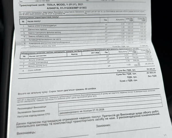 Сірий Тесла Model Y, об'ємом двигуна 0 л та пробігом 73 тис. км за 30000 $, фото 36 на Automoto.ua