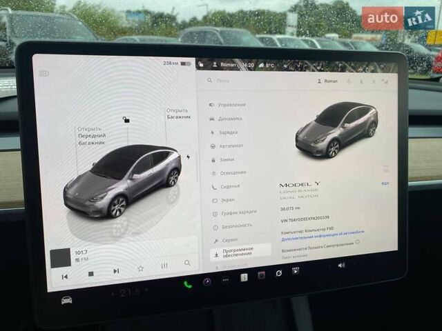 Серый Тесла Model Y, объемом двигателя 0 л и пробегом 30 тыс. км за 31700 $, фото 12 на Automoto.ua