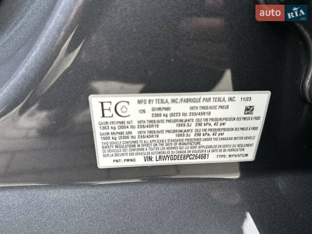 Сірий Тесла Model Y, об'ємом двигуна 0 л та пробігом 26 тис. км за 25999 $, фото 73 на Automoto.ua