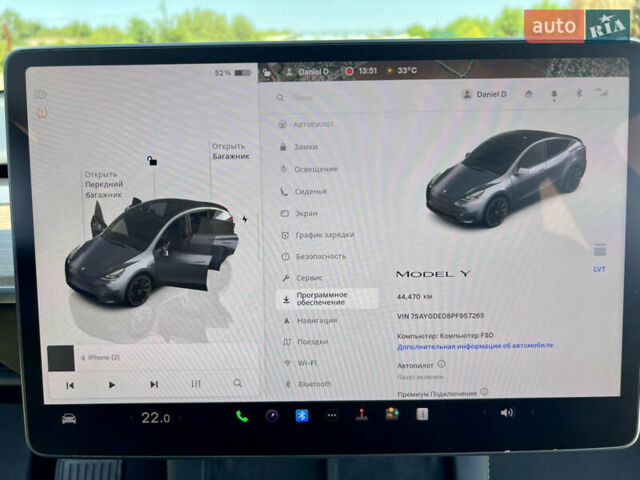 Сірий Тесла Model Y, об'ємом двигуна 0 л та пробігом 45 тис. км за 23300 $, фото 37 на Automoto.ua