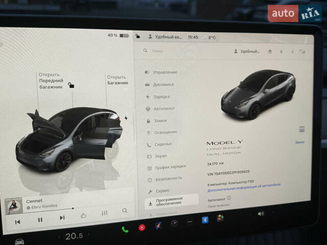 Сірий Тесла Model Y, об'ємом двигуна 0 л та пробігом 34 тис. км за 35000 $, фото 30 на Automoto.ua