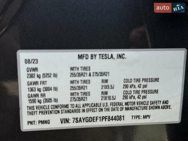 Серый Тесла Model Y, объемом двигателя 0 л и пробегом 36 тыс. км за 29900 $, фото 32 на Automoto.ua