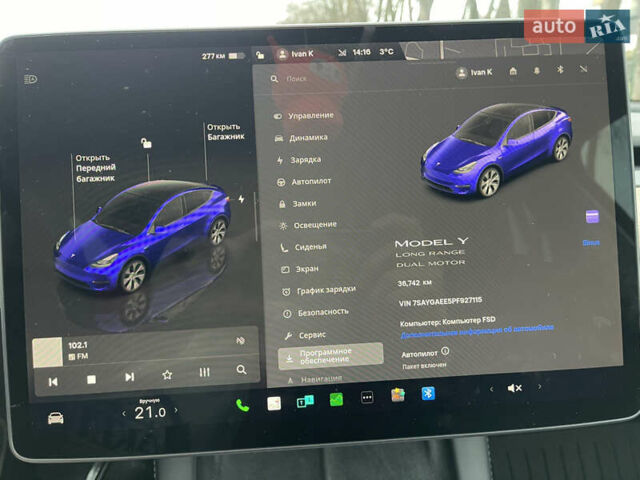 Серый Тесла Model Y, объемом двигателя 0 л и пробегом 35 тыс. км за 29200 $, фото 41 на Automoto.ua