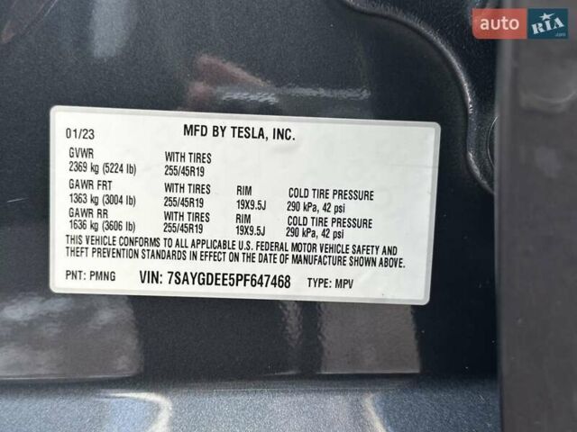 Сірий Тесла Model Y, об'ємом двигуна 0 л та пробігом 27 тис. км за 28999 $, фото 23 на Automoto.ua