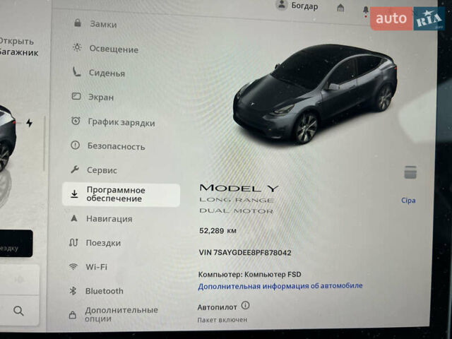 Серый Тесла Model Y, объемом двигателя 0 л и пробегом 52 тыс. км за 27499 $, фото 23 на Automoto.ua