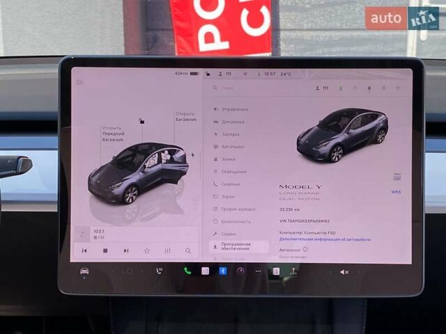 Серый Тесла Model Y, объемом двигателя 0 л и пробегом 32 тыс. км за 31999 $, фото 19 на Automoto.ua