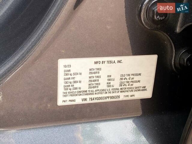 Сірий Тесла Model Y, об'ємом двигуна 0 л та пробігом 51 тис. км за 33999 $, фото 23 на Automoto.ua