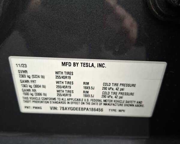 Серый Тесла Model Y, объемом двигателя 0 л и пробегом 15 тыс. км за 39500 $, фото 6 на Automoto.ua