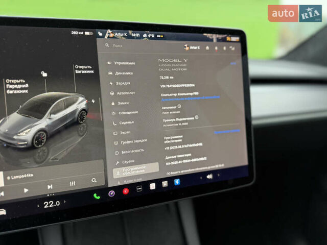Сірий Тесла Model Y, об'ємом двигуна 0 л та пробігом 73 тис. км за 30000 $, фото 33 на Automoto.ua