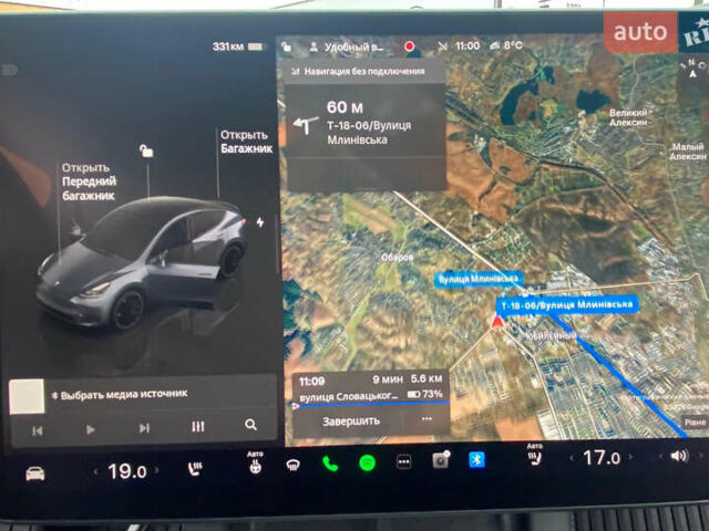 Серый Тесла Model Y, объемом двигателя 0 л и пробегом 26 тыс. км за 39000 $, фото 23 на Automoto.ua