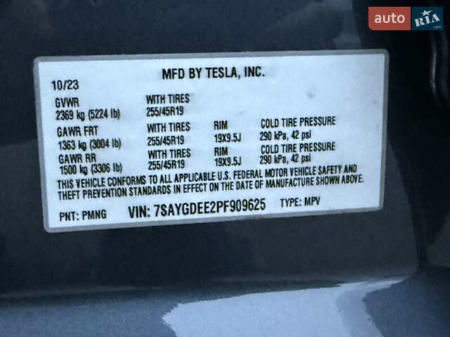 Сірий Тесла Model Y, об'ємом двигуна 0 л та пробігом 34 тис. км за 35000 $, фото 24 на Automoto.ua