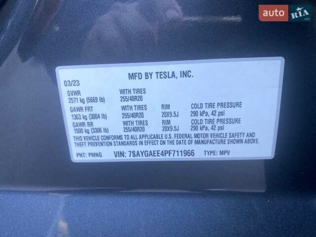 Серый Тесла Model Y, объемом двигателя 0 л и пробегом 42 тыс. км за 27500 $, фото 15 на Automoto.ua