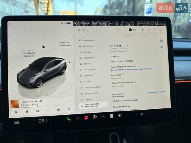 Серый Тесла Model Y, объемом двигателя 0 л и пробегом 12 тыс. км за 31800 $, фото 18 на Automoto.ua
