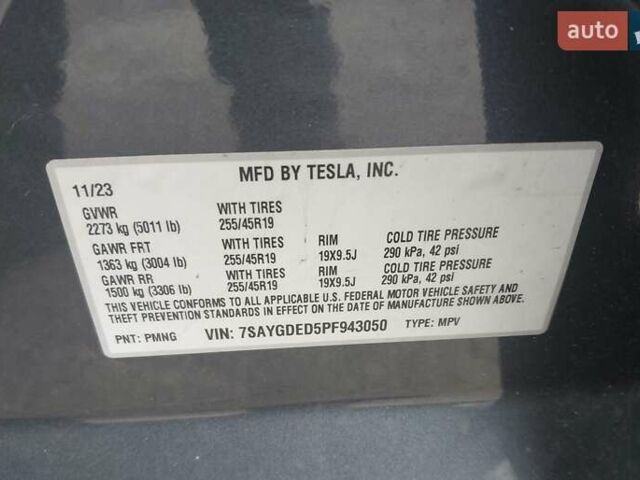 Сірий Тесла Model Y, об'ємом двигуна 0 л та пробігом 67 тис. км за 23200 $, фото 8 на Automoto.ua