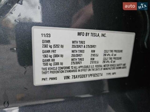 Серый Тесла Model Y, объемом двигателя 0 л и пробегом 32 тыс. км за 29500 $, фото 16 на Automoto.ua