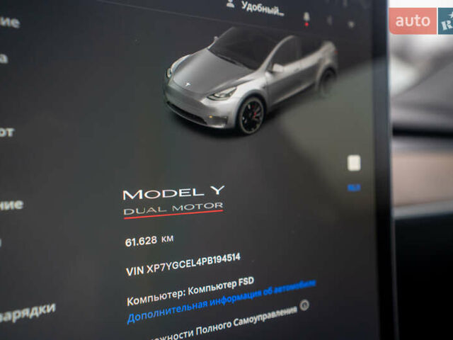 Серый Тесла Model Y, объемом двигателя 0 л и пробегом 61 тыс. км за 32500 $, фото 24 на Automoto.ua