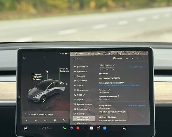 Сірий Тесла Model Y, об'ємом двигуна 0 л та пробігом 51 тис. км за 27000 $, фото 20 на Automoto.ua