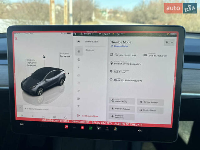 Сірий Тесла Model Y, об'ємом двигуна 0 л та пробігом 12 тис. км за 23900 $, фото 32 на Automoto.ua