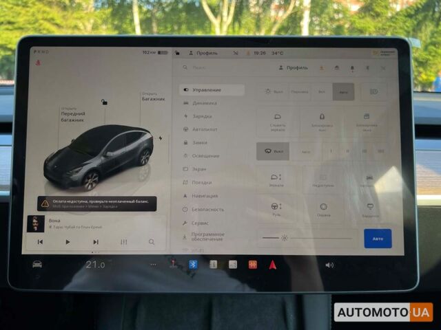 Серый Тесла Model Y, объемом двигателя 82 л и пробегом 3 тыс. км за 38800 $, фото 20 на Automoto.ua