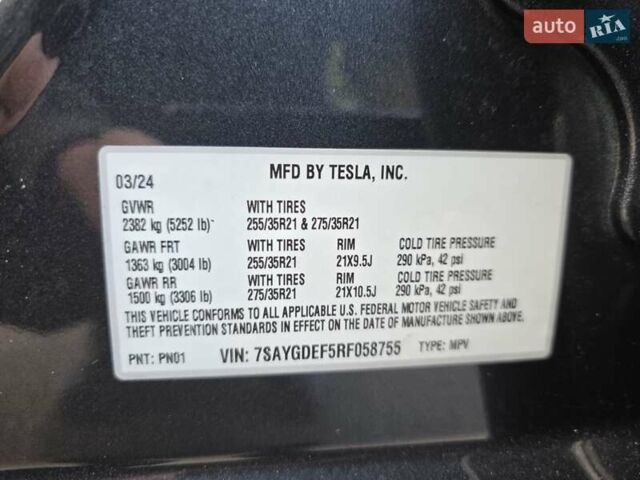 Сірий Тесла Model Y, об'ємом двигуна 0 л та пробігом 19 тис. км за 34900 $, фото 41 на Automoto.ua
