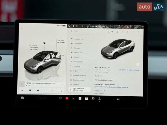 Сірий Тесла Model Y, об'ємом двигуна 0 л та пробігом 26 тис. км за 37500 $, фото 20 на Automoto.ua