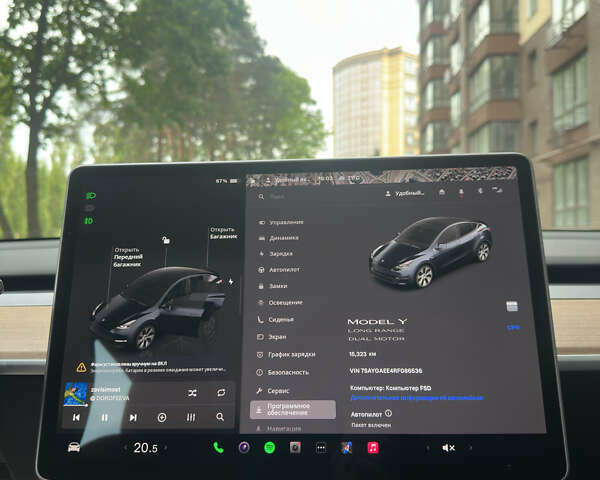 Серый Тесла Model Y, объемом двигателя 0 л и пробегом 15 тыс. км за 34500 $, фото 14 на Automoto.ua