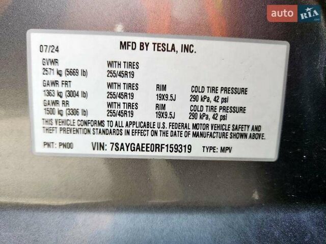 Серый Тесла Model Y, объемом двигателя 0 л и пробегом 26 тыс. км за 21800 $, фото 36 на Automoto.ua